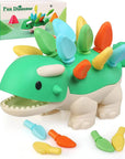 Dino Discovery - Recognizing Color & Numbers - Fine Motor Skills