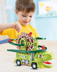 Dino Slide Truck - climb and race with dinosaurs! - Dinosaur Truck