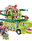 Dino Slide Truck - climb and race with dinosaurs! - Dinosaur Truck