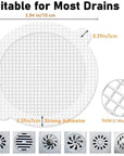 Disposable Hair Catchers for Shower Drains (30 Pieces)