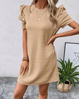 Donella - Simple Dress with Round Neck