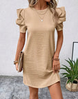 Donella - Simple Dress with Round Neck