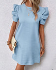 Donella - Simple Dress with Round Neck
