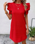 Donella - Simple Dress with Round Neck