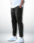 Doriano – Comfortable Trousers with Check Pattern