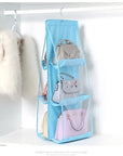 Double-sided, six-layer hanging storage bag