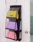 Double-sided, six-layer hanging storage bag