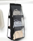 Double-sided, six-layer hanging storage bag
