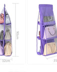 Double-sided, six-layer hanging storage bag