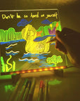 Drawing Light - Shining stories - Illuminated drawing board
