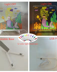 Drawing Light - Shining stories - Illuminated drawing board
