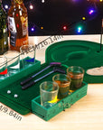 DrinkGolf - Miniature Table Golf Drinking Game Set with Shot Glasses