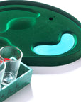 DrinkGolf - Miniature Table Golf Drinking Game Set with Shot Glasses