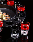 DrinkRoulette - Luxury Roulette Drinking Game Set with 16 Glasses