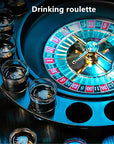 DrinkRoulette - Luxury Roulette Drinking Game Set with 16 Glasses