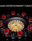 DrinkRoulette - Luxury Roulette Drinking Game Set with 16 Glasses