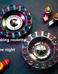 DrinkRoulette - Luxury Roulette Drinking Game Set with 16 Glasses