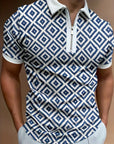Eamon – Men's Polo with Zip & Short Sleeves