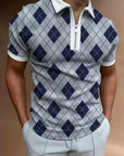 Eamon – Men's Polo with Zip & Short Sleeves