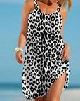 Edna - Summer Dress with Leopard Print for Women