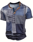 Edson - Stylish Shirt with Patchwork Print