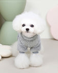 Elastic Fleece Overall for Pets with Pull Ring