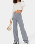 Elasticated high-waisted casual trousers for women - Phoebe