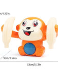 Electric Monkey Toy for Tipping and Head Lifting