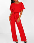 Elegant Ladies' Jumpsuit with Slim Waist - Bertha