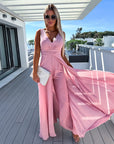 Elegant Ladies' Jumpsuit with Train