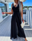Elegant Ladies' Jumpsuit with Train