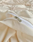 Elegant Luxury Duvet Cover with Flowers and Ruffles