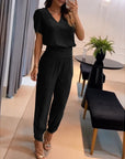 Elegant and Comfortable 2-Piece Trouser and Top Set for Women - Phine