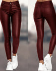 Elegant and Comfortable Ladies' Trousers - Shiny Fabric