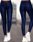 Elegant and Comfortable Ladies' Trousers - Shiny Fabric