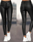 Elegant and Comfortable Ladies' Trousers - Shiny Fabric