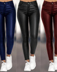 Elegant and Comfortable Ladies' Trousers - Shiny Fabric