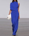 Elegant jumpsuit with high collar - Isabel