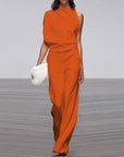 Elegant jumpsuit with high collar - Isabel