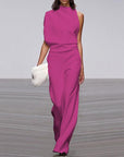 Elegant jumpsuit with high collar - Isabel