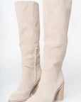 Elisabetta - Beige High Boots for Women
