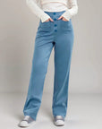 Elke - High-Waisted Trousers with Elastic Waistband