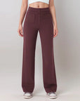 Elke - High-Waisted Trousers with Elastic Waistband