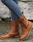 Eugenie – Orthopaedic Side Zip Leather Boots
