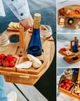 Foldable Wooden Portable Wine Table
