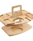 Foldable Wooden Portable Wine Table