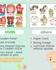 Forest Animals Stringing Cards - Educational Craft Toys