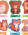 Forest Animals Stringing Cards - Educational Craft Toys