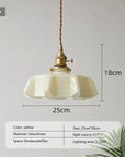 French Brass Pendant Lamp - BrassChic