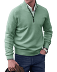 Gibson - Stylish Cashmere Zip-Up Jumper